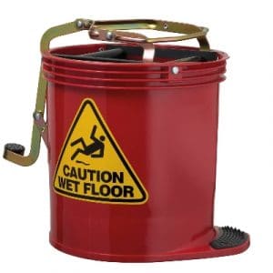 Oates Contractor Wringer Bucket – 15L – RED