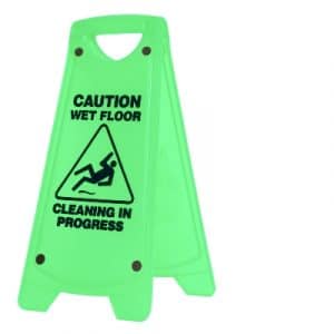 Oates Non Slip ‘A’ Frame Caution Wet Floor Sign – GREEN