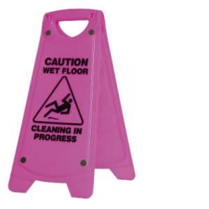 Oates Non Slip ‘A’ Frame Caution Wet Floor Sign – PINK