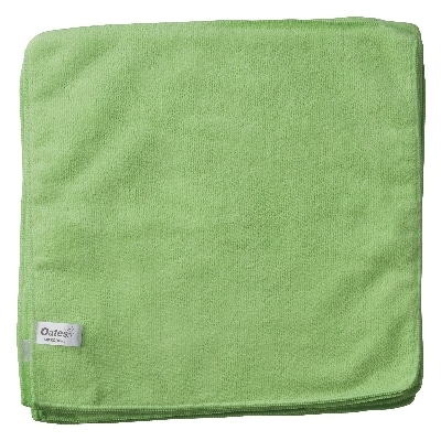 Oates Value Microfibre Cloths - 10 Pack - GREEN