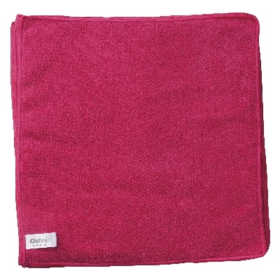 Oates Value Microfibre Cloths - 10 Pack - RED