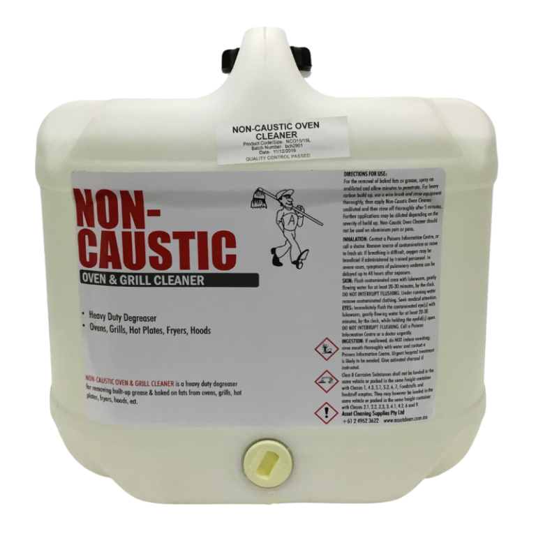 Non Caustic Oven Cleaner 15L Asset Cleaning Supplies