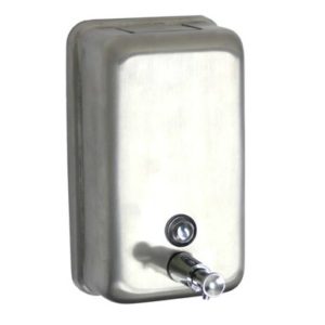 Stainless Steel Soap Dispenser – Vertical – (1.1Ltr)