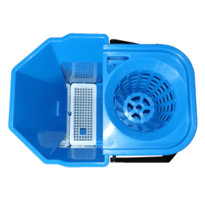 Bulldog Plastic Mop Bucket w/Sieve – Blue