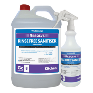 Whiteley Resolve Rinse Free Sanitiser – 5L