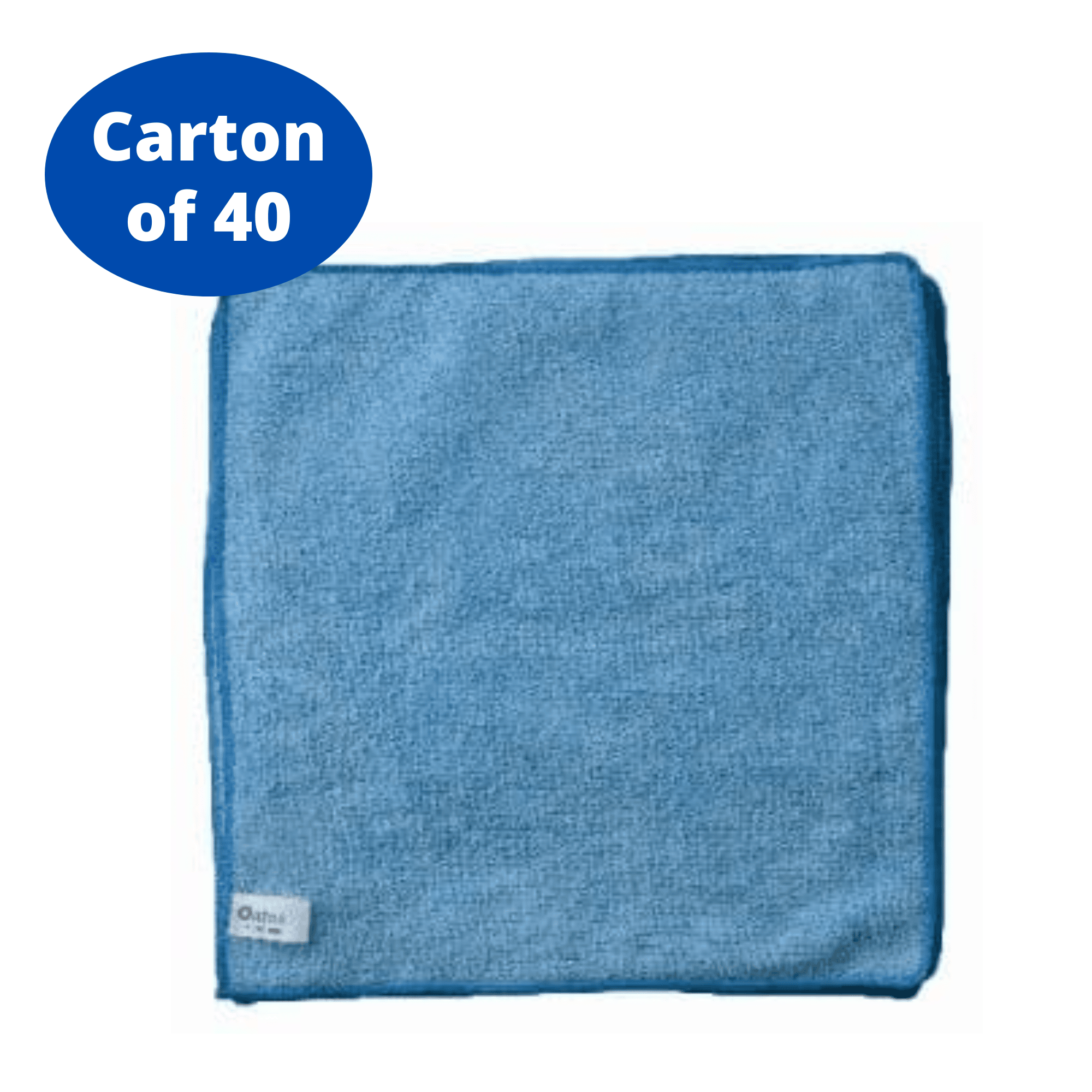 Oates Value Microfibre Cloths – BLUE – Carton of 40