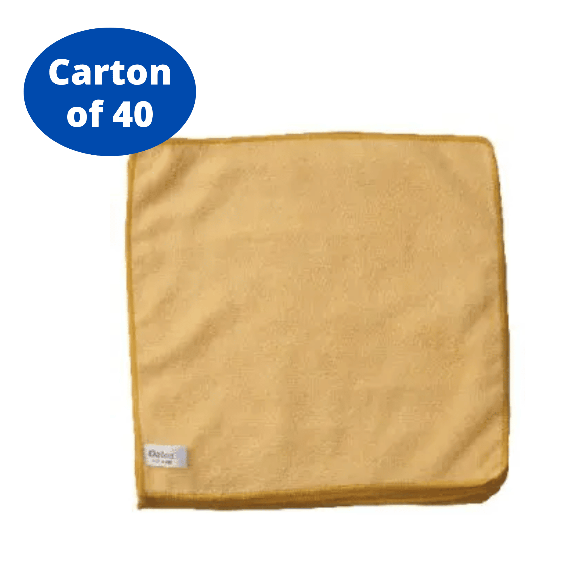 Oates Value Microfibre Cloths – YELLOW – Carton of 40