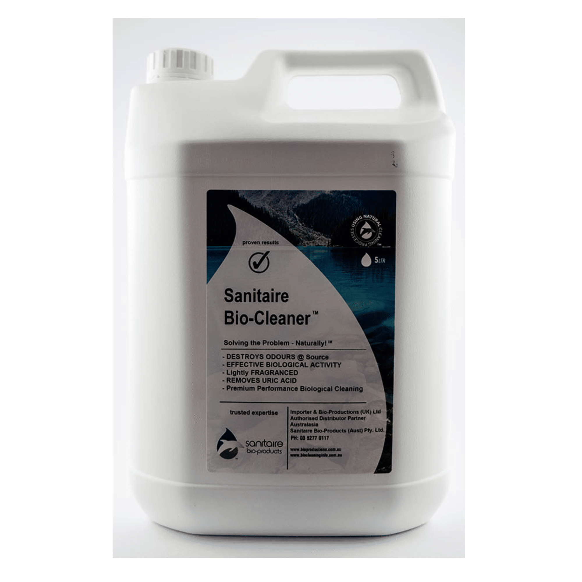 Sanitaire Bio-Cleaner – Biological Washroom Cleaner & Odour Neutraliser – 5 Litre