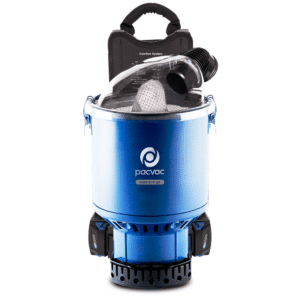 PacVac Battery Superpro Go – Backpack Vacuum with Boost (4 batteries included)