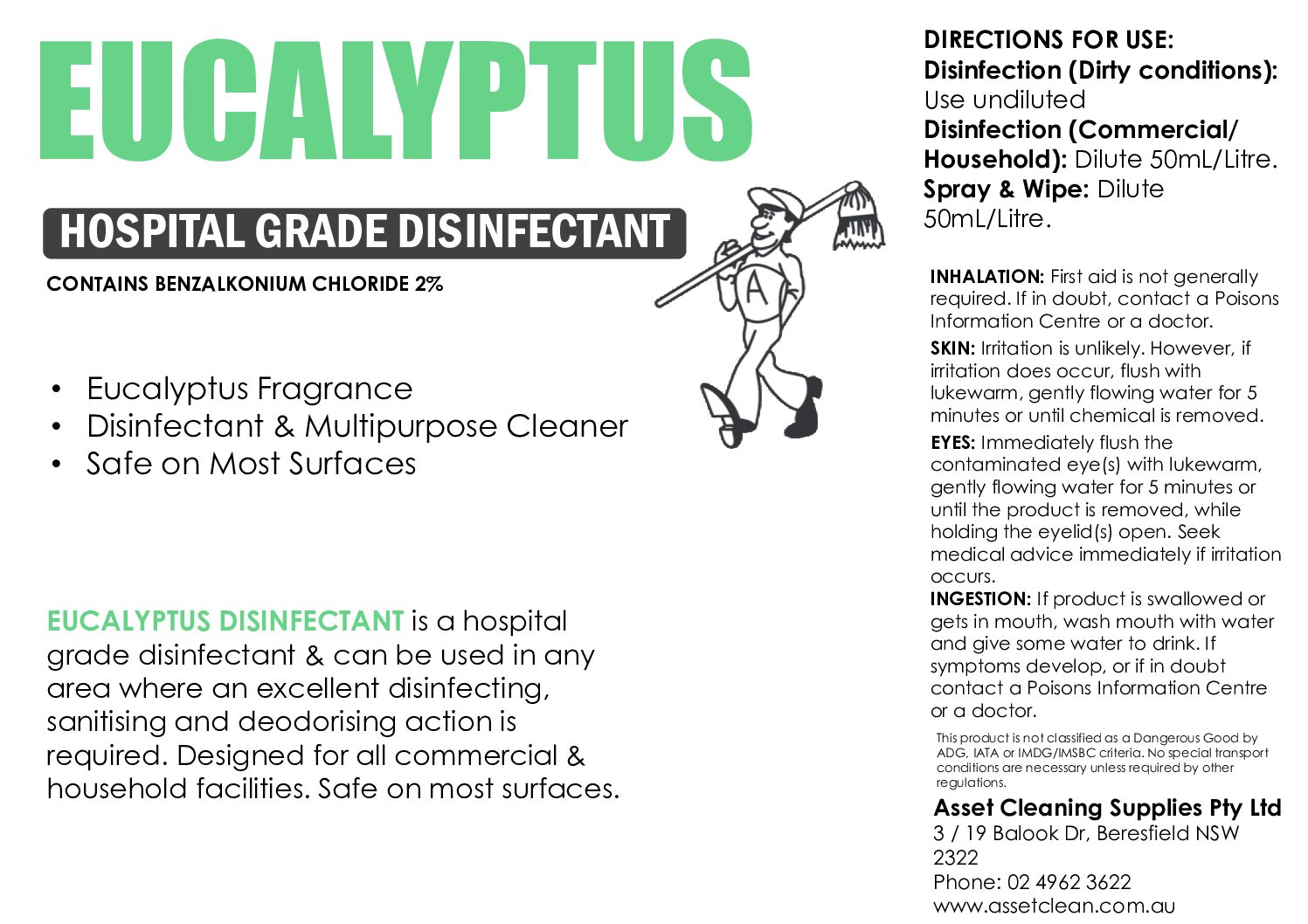 Eucalyptus Disinfectant – 5L