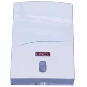 Caprice Interleaved Hand Towel Dispenser (White ABS Plastic)