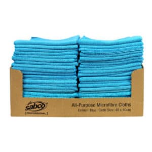 All Purpose Microfibre Cloths – 50 Pk Blue