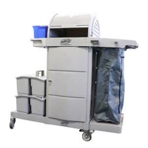 Lockable Janitor Cart with Hood