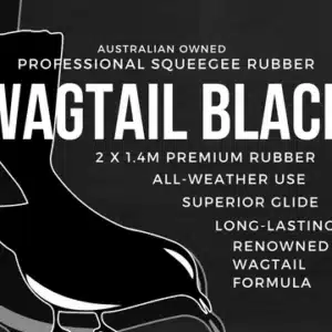 Wagtail Black Rubber Pack 2 x 1.4mtr